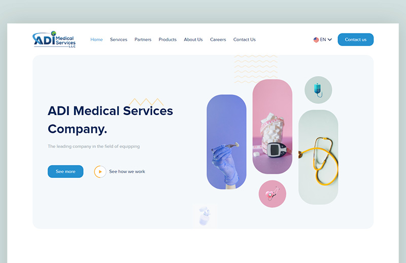 Website for Medical Devices Company